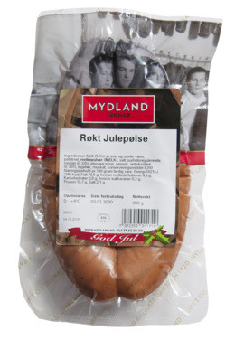 Julepølse 300g Røkt Mydland