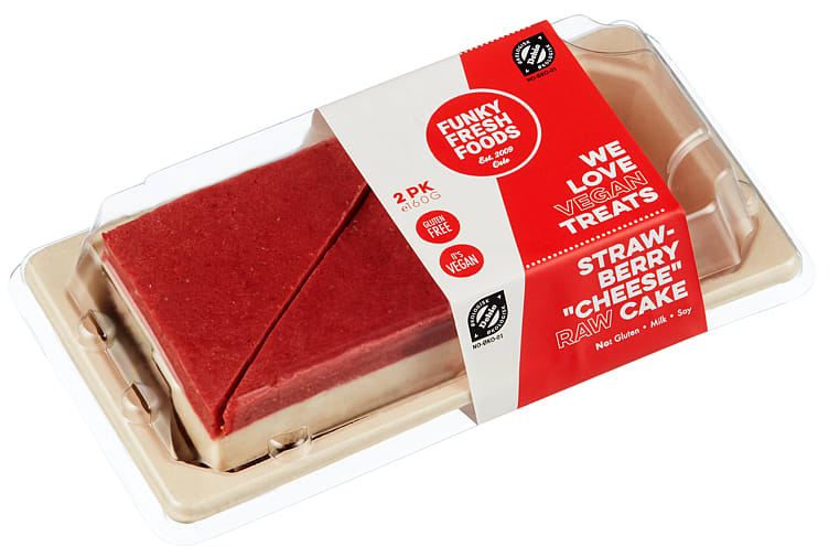 Raw Cake Jordbær 160g Vegansk