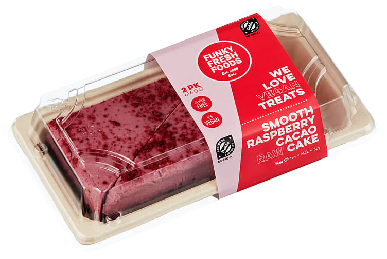 Raw Cake Bringebær 160g Vegansk