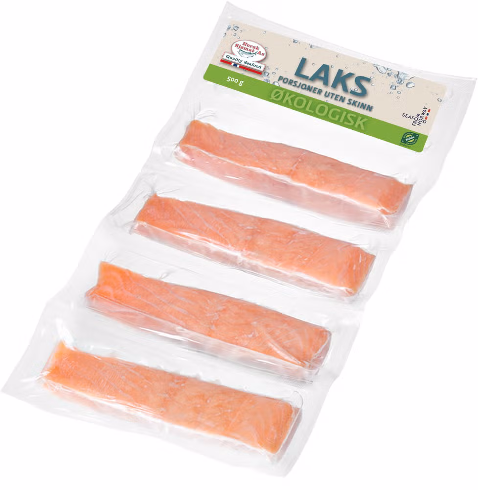 Økologisk laksefilet Uten skinn, 500 g