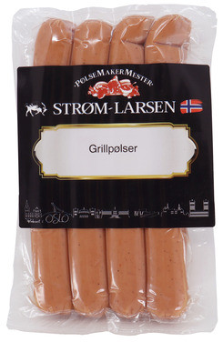 Grillpølser 4pk 400g Strøm-larsen