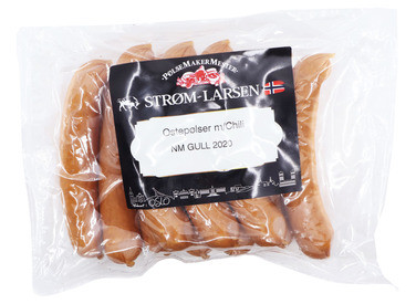 Ostepølser m/chili 1kg, Fersk