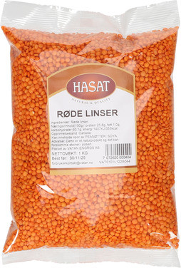 Røde Linser 1kg Hasat