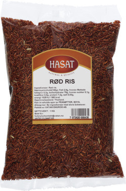 Rødris 1kg Hasat