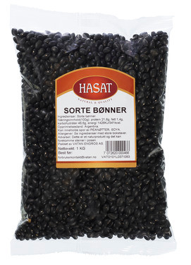 Sorte Bønner 1kg Hasat