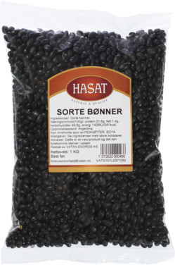 Sorte Bønner 1kg Hasat