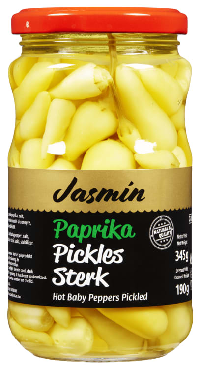 Paprika Pickles Sterk 345g Jasmin