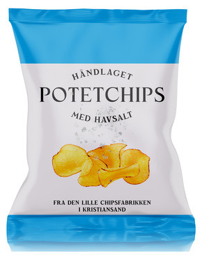 Thon Chips Havsalt 60g Den Lille Chipsfabrikken