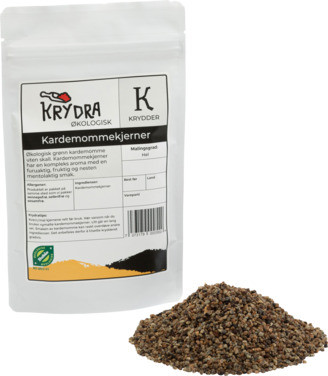 Kardemommekjerner, 50gr Hel, Økologisk Krydra