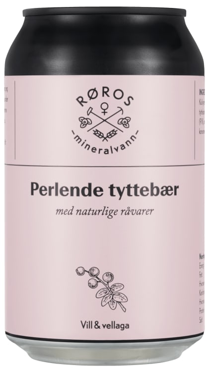 Tyttebærdrikk Perlende 0,33l boks Røros