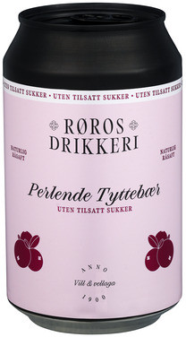 Perlende Tyttebær uten Tilsatt Sukker 0,33l Røros Drikkeri