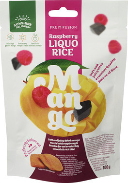 Raspberry Liquorice Mango 100 Gram Sunshine Delights