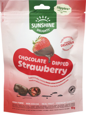 Freeze Dried Strawberry Chocolate 90g Sunshine Delights¤Dippies
