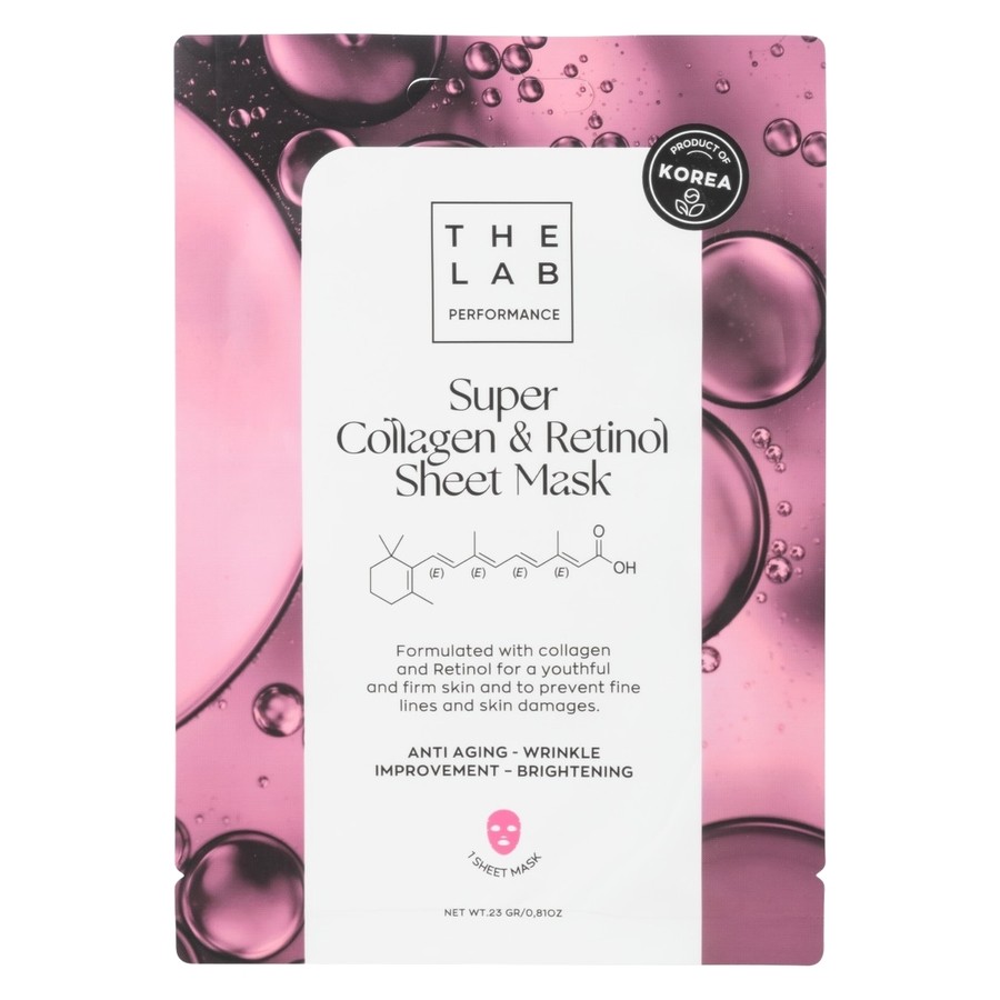 The Lab Performance Super Collagen & Retinol Sheet Mask 23g
