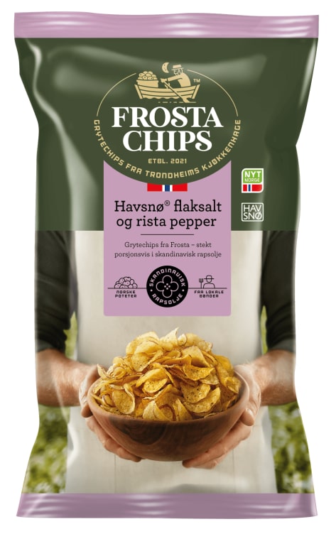 Frostachips Havsnø Flaksalt&Rista Pepper 150g