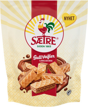 Sætre Gullvafler Sjokolade 250g