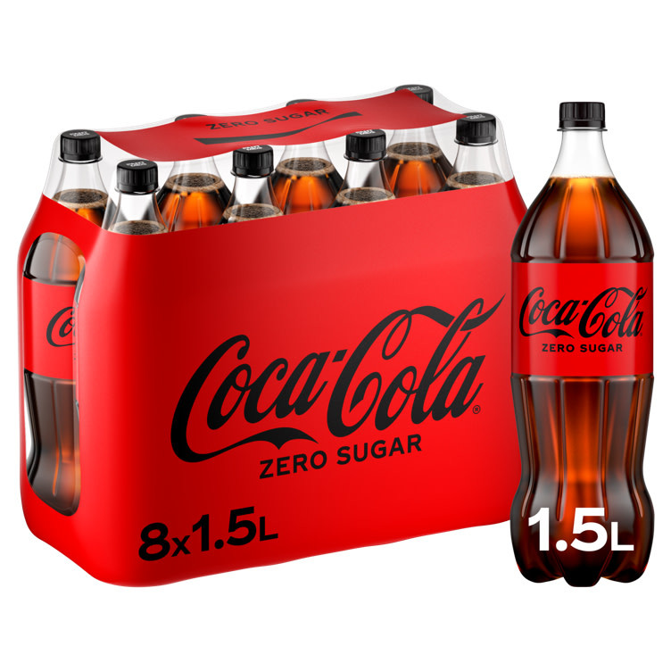 Coca-Cola Zero 1,5lx8 flaske