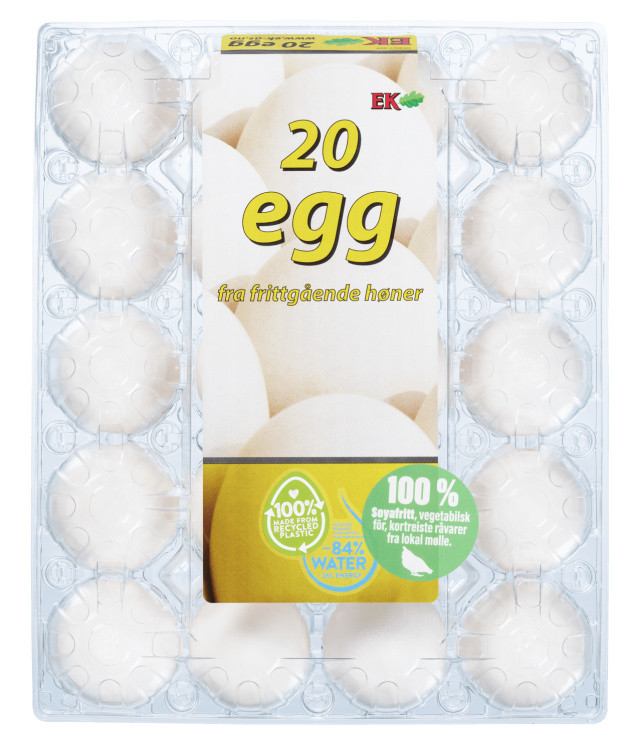 Egg Frittgående Xl 20stk Ek