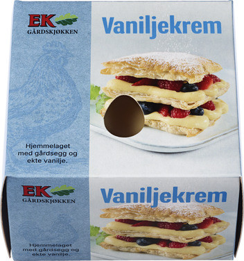 Vaniljekrem Hjemmelaget 190g Ek Gårdspakkeri As