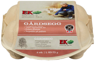 Ek Gårdsegg L6 Spesialitet Papp Ek Gårdspakkeri As