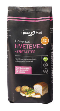 Universal Hvetemel Erstatter Glutenfri 450g Pure Food Norway