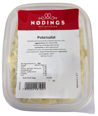 Potetsalat 500g Nødings Delikatesse