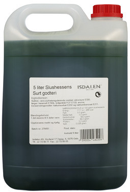 Isdalen Slushessens Surt Godteri 5l Isdalen