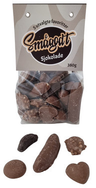 Smågodt Sjokolade 380g 5 Utvalgte Favoritter