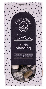 Dagnys Drops - Lakrisblanding Salt og Søtt,150g, Norgodt As