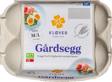 Gårdsegg Mellomstore Kløv 6pk