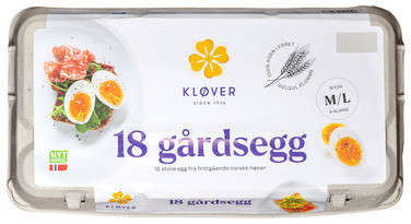 Gårdsegg Bunnpris 18pk