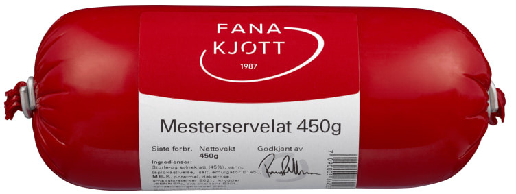 Servelat 450g Fana Kjøtt