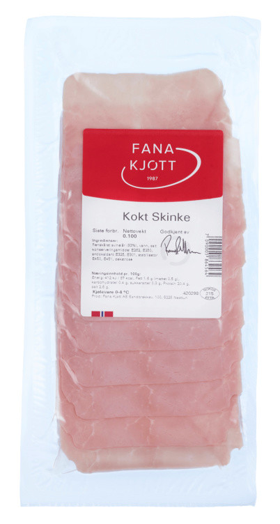Skinke Kokt 100g Fana Kjøtt