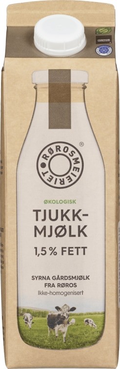 Tjukkmjølk 1,5% Økologisk 1l Røros