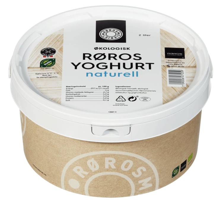 Yoghurt Naturell 2l Rørosmeieriet