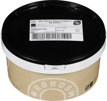 Øko Røros Smør Usaltet 2kg Spann