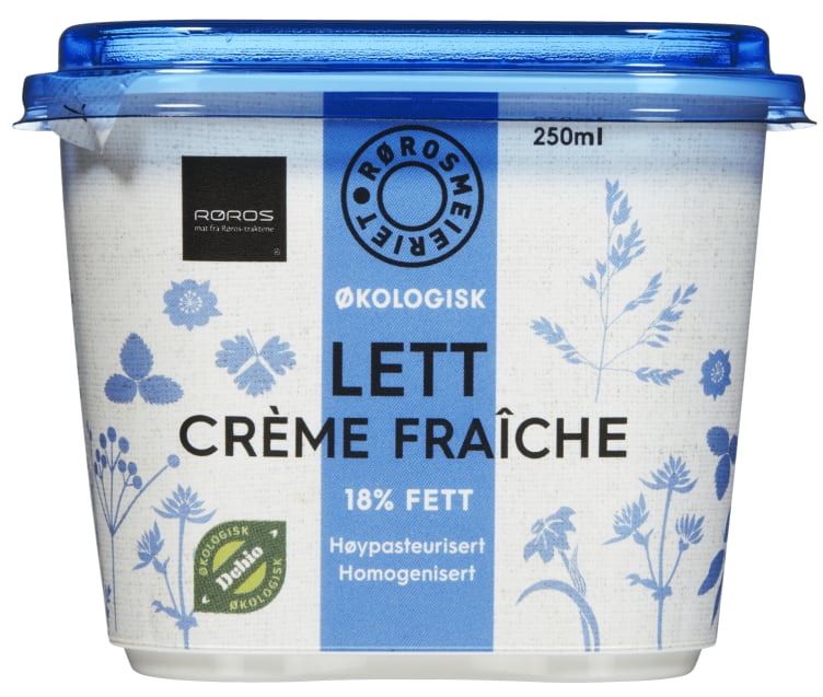 Creme Fraiche Lett 250ml Økol Rørosmeieriet