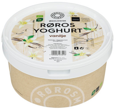 Øko Røros Yoghurt Vanilje 2 kg Spann