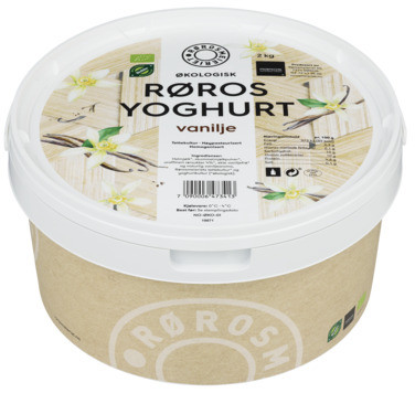 Øko Røros Yoghurt Vanilje 2 kg Spann