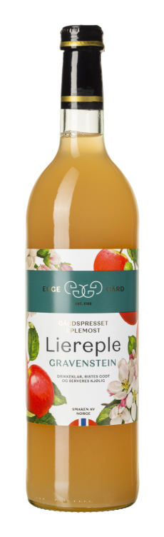 Eplemost Gravenstein Liereple 0,75l Egge