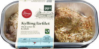 Lårfilet m Urter og Hvitløk 400g Stange