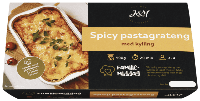 J&M Spicy Kyllingpasta 900g