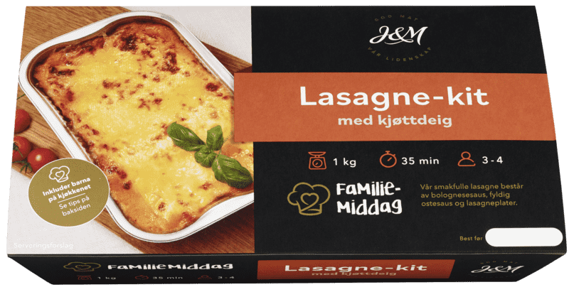 J&M Lasagne 1kg