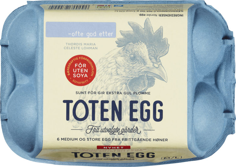 Egg Soyafri M/L 6stk Toten