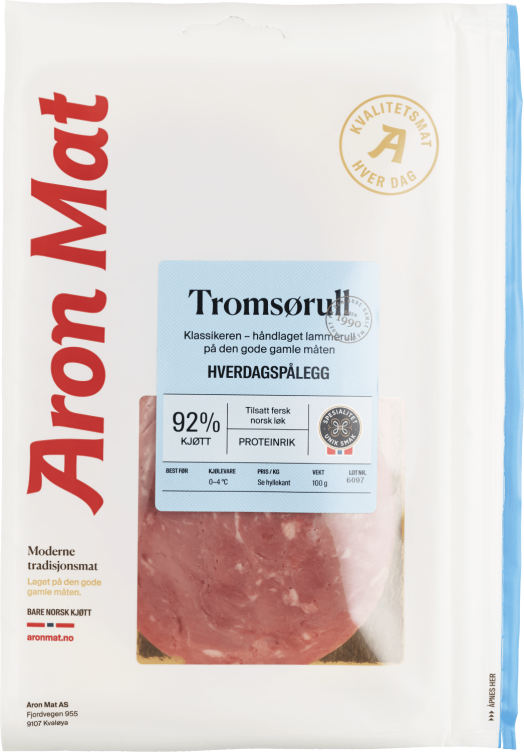 Tromsørull Lam skivet 100g Aron Mat