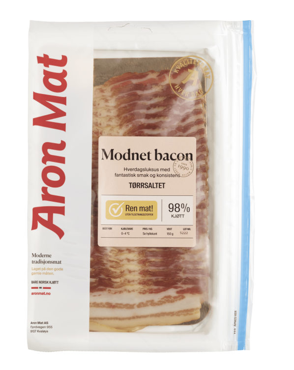 Bacon Tørrsaltet Langtidsmørnet 150g Aron Mat