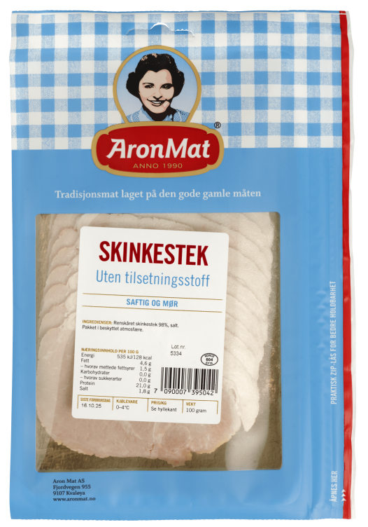 Skinkestek 100g Aron Mat
