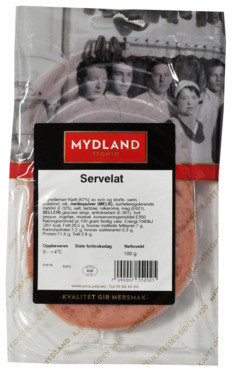 Servelat 100g Mydland