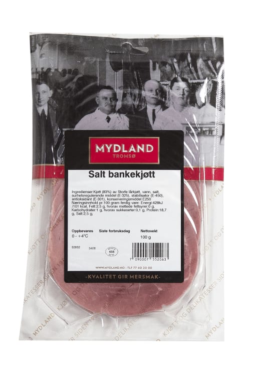Bankekjøtt Salt 100g Mydland