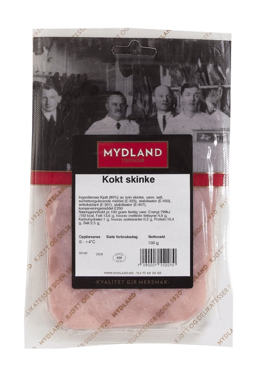 Kokt Skinke 100g Mydland